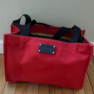 kate spade Red Canvas Tote   Beautiful